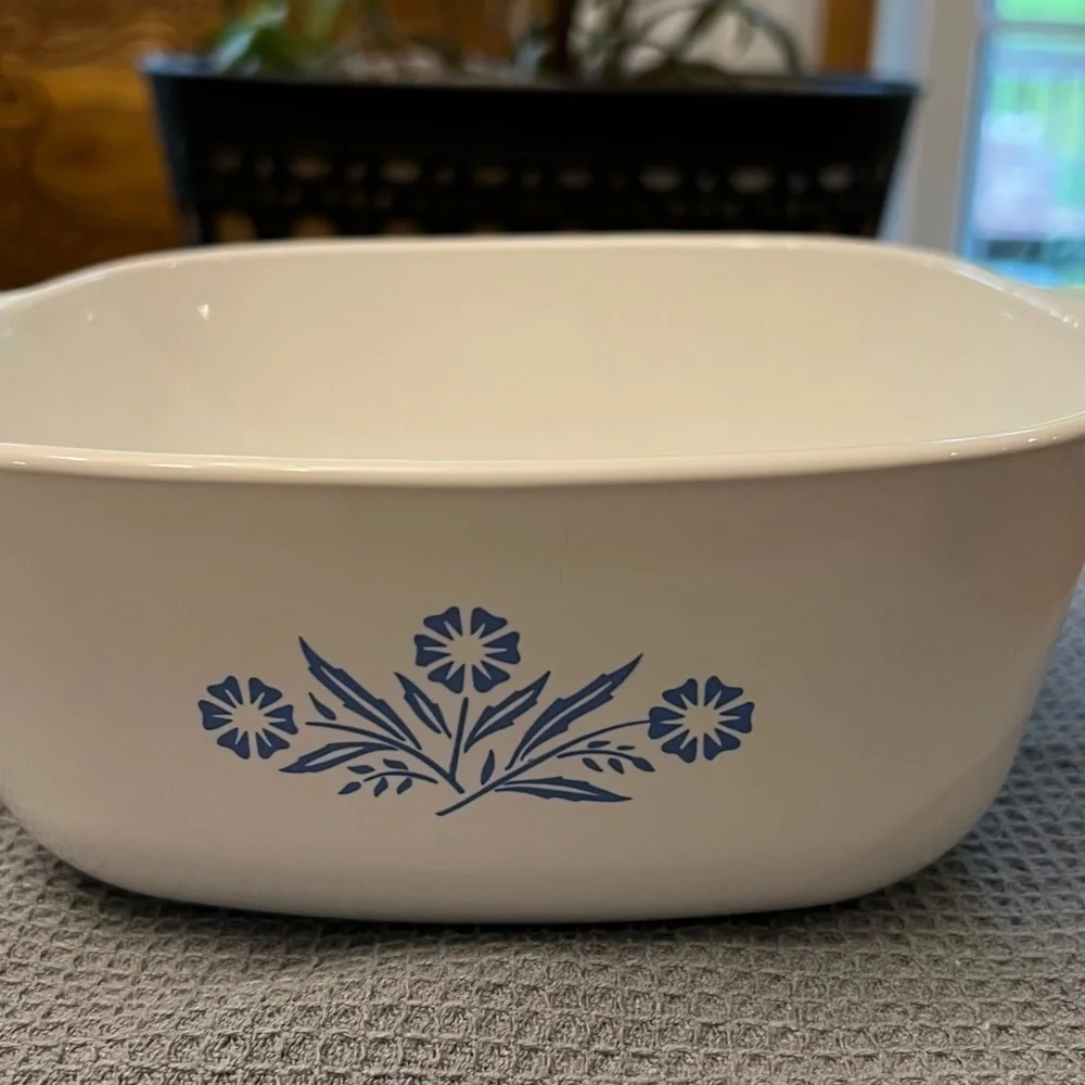 2 Vintage Corning Ware Blue Cornflower Dishes P-11/2-B and P-1-B - NO LIDS